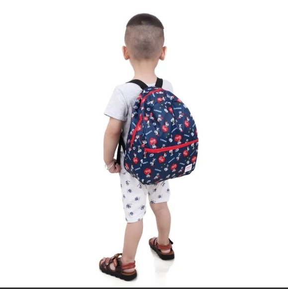 2015 Peanuts Snoopy Design Blue Bella Hearts Youth Ultra Light Backpack - Picture 2 of 14